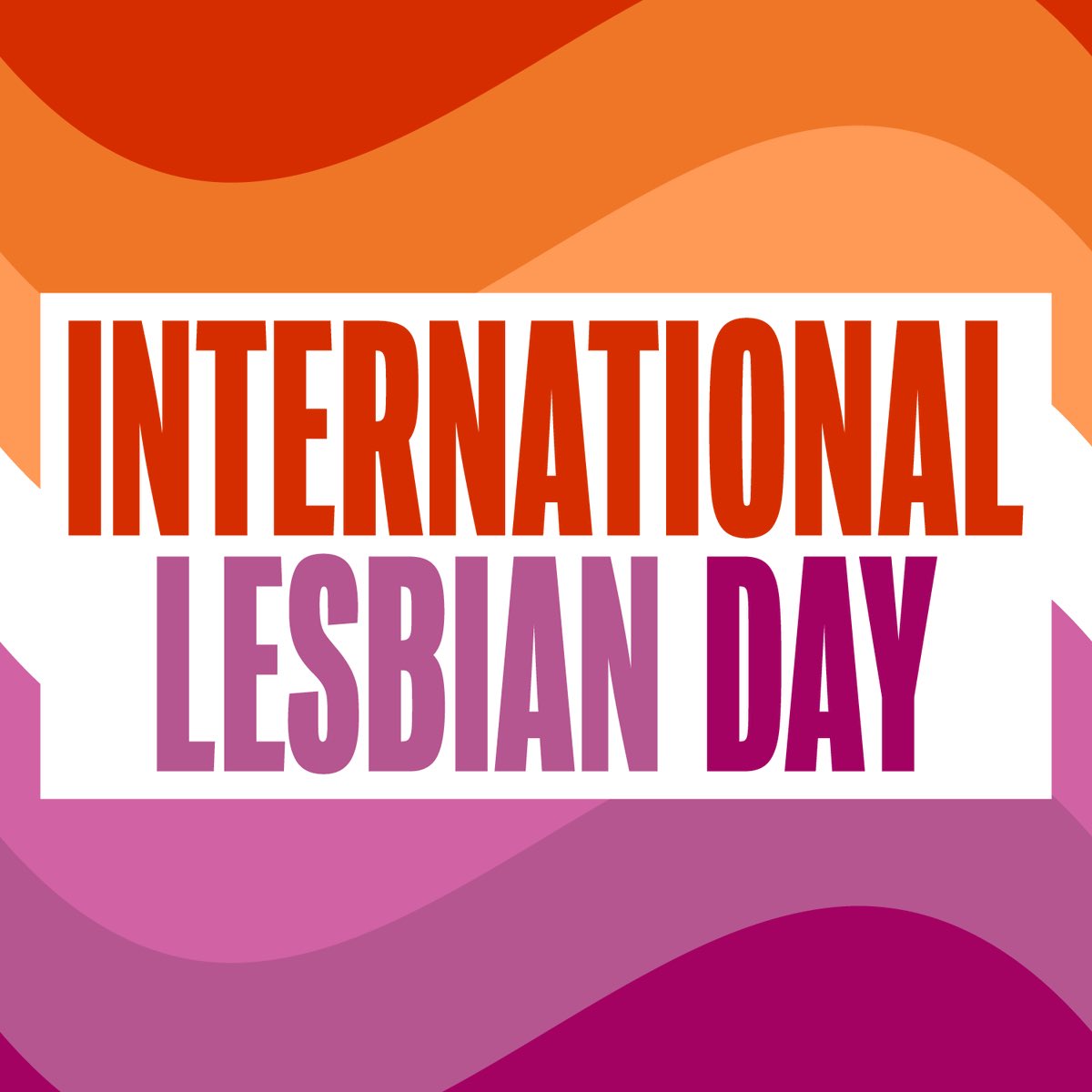 Happy #internationallesbianday to lesbians here and all around the world.