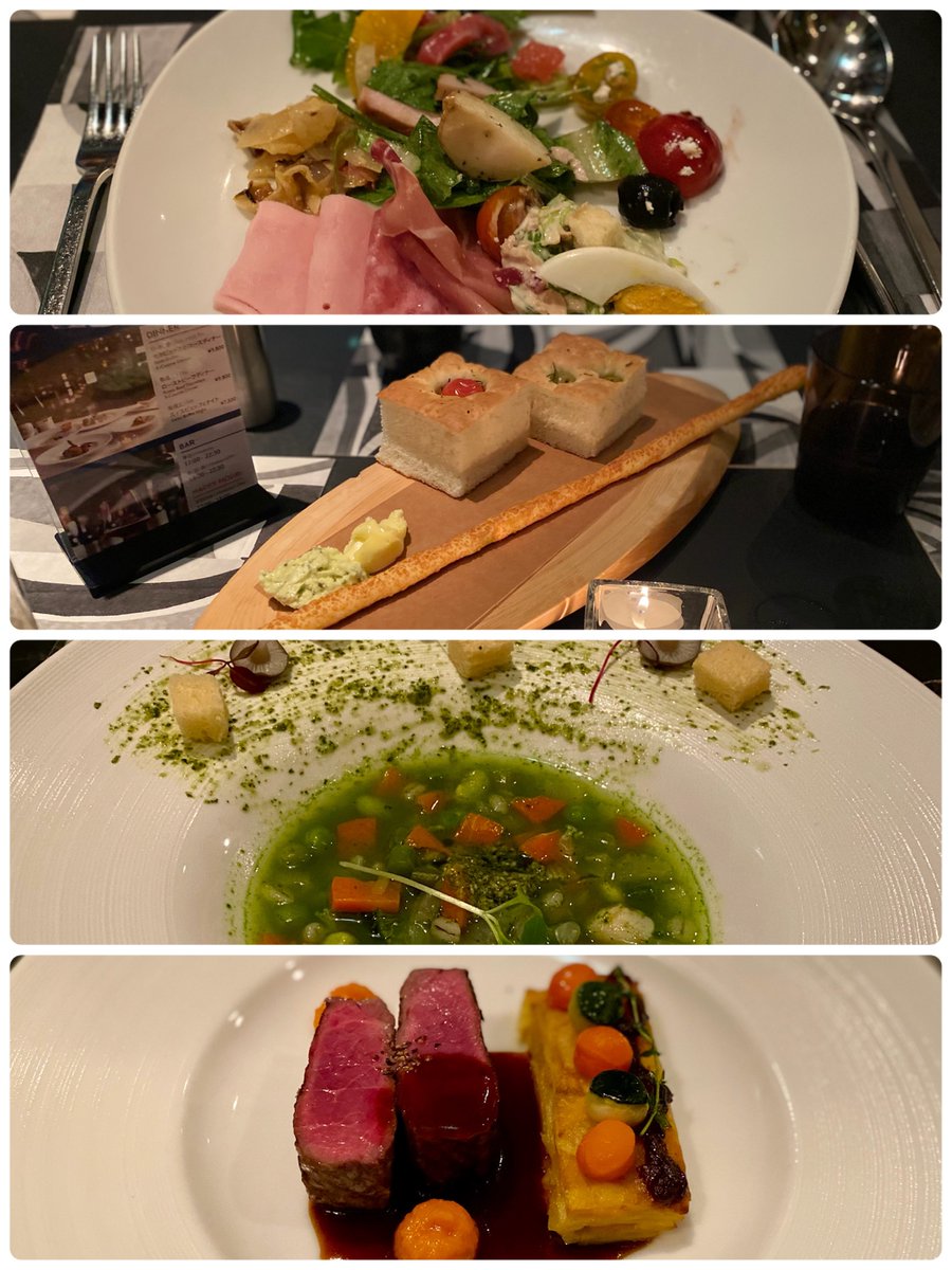 harukawa's tweet photo. 昨日、母とスイスホテル南海大阪の「テーブル36」(旧 タボラ36)でディナーしてきました。
特に、チーズのグリッシーニと、フェットチーネ・アルフレッド(パスタ)と、ティラミスが物凄く美味しかった🥰
夜景とライブパフォーマンスを楽しみながらゆっくり過ごせて良かった✨✨
#Table36 https://t.co/0kuk4AUxAN