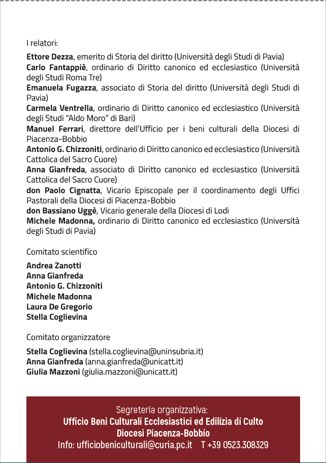 AG_Chizzoniti's tweet photo. Il 26 ottobre nel Palazzo vescovile di #Piacenza
Convegno di Studi organizzato da @Unicatt e @PiacenzaDiocesi 
"La cattedrale e le pievi. Centro e periferie nella storia e nel diritto della Chiesa"
Discutiamo del ruolo del vescovo nel rapporto con il territorio e di #sinodalità https://t.co/iHhTCX7w4h