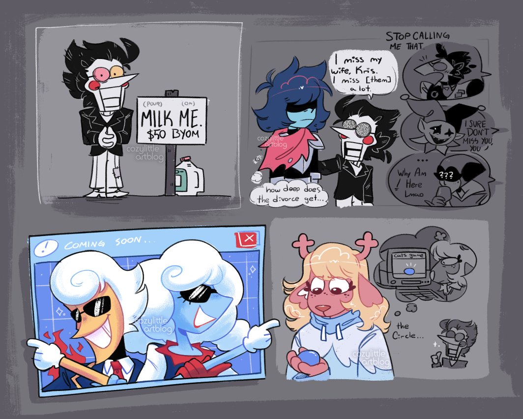 cozylittleartblog 🌈🖤🤍💜 on Twitter: "do you guys remember having the  craziest weekend ever a few weeks ago or was that Actually a fever dream  #DELTARUNE https://t.co/t3Sv5EbrKp" / Twitter