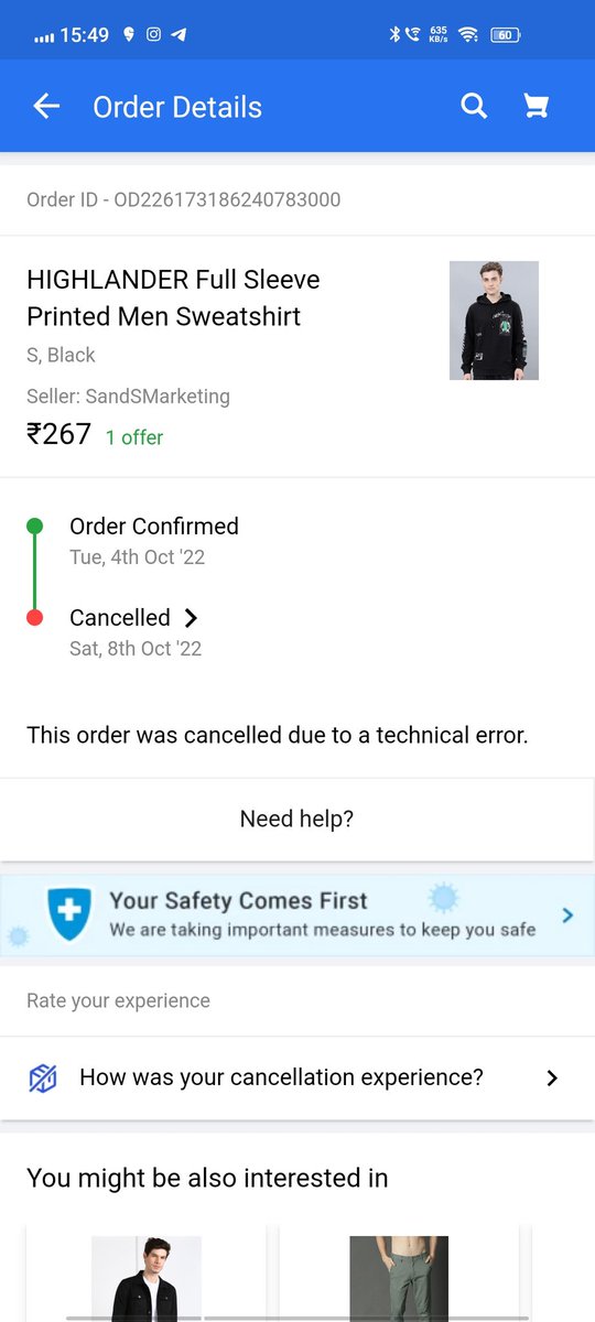 Rahulrajsonu2's tweet photo. @Flipkart @flipkartsupport 
I am very angry with Flipkart policies If I return a product after ordering, then flipkart takes charge from me and they cancel my product without informing, without giving anything, then this is a very bad attitude of flipkart. https://t.co/RNB39op1ys