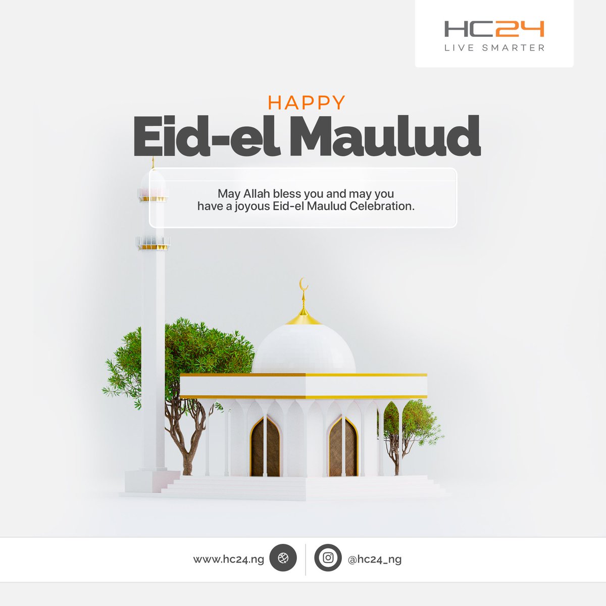 HC24_NG's tweet photo. Eid El Maulud! May you have the most amazing and peaceful celebrations. May you find grace and favour in all you do.

#happyeid #pakistan #fashion #allah #photography #eidulfitr #stayhome #staysafe #follow #likeforlikes #covid #india #eidgifts #ramadhan #like https://t.co/gbjQK3KBPQ