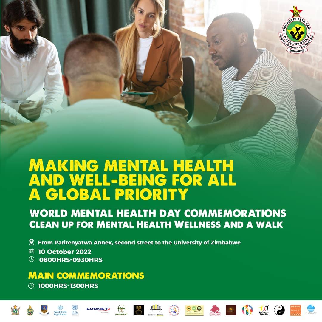 The event takes place on 10 October to raise awareness about Mental Health issues. World Mental Health Day 2022 theme is “Make mental health for all a global priority”. This year we join other mental health partners in commemorating WMHD22 #WorldMentalHealthDay22 #SDG3