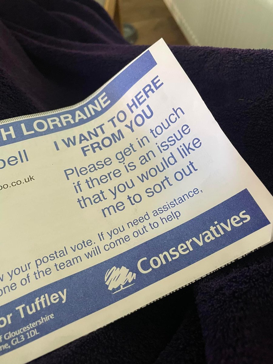 Meanwhile in Gloucester. The Tories are campaigning to improve literacy standards.