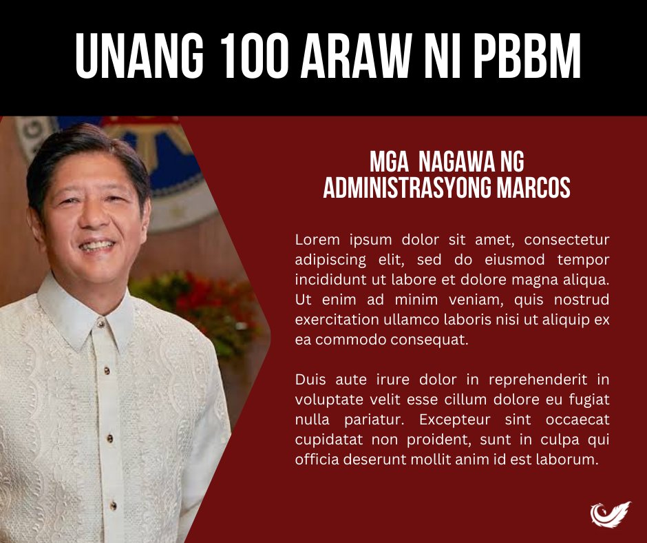 MatanglawinADMU's tweet photo. TINGNAN: MGA NAGAWA NI PBBM SA KANIYANG UNANG 100 DAYS 💚❤️👊✌️
ctto
#DefendPBBM
#RespectMyOpinion
#Tanganglawin https://t.co/mzoTzPybkB