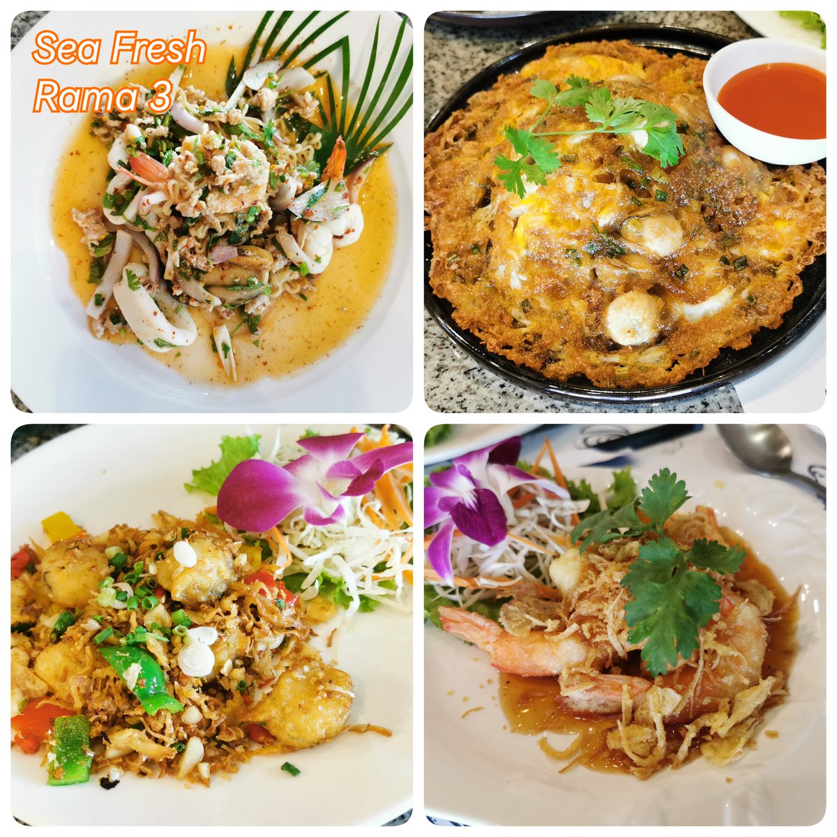 thaifoodies2's tweet photo. เติมความสุข เต็มมื้อ กับบุฟเฟ่ต์ อาหารทะเล และอาหารหลายหลากกว่า"ร้อย"เมนู!😋ที่ #Seafresh พระราม3 บรรยากาศสุดปัง ริมแม่น้ำเจ้าพระยา มีที่นั่งทั้งด้านใน ด้านนอก เอาท์ดอร์ ดูพระอาทิตย์ตก ทานอาหารทะเลแบบจัดเต็ม 😋กุ้งเผา😋หอยนางรม😋ปลาดิบ😋ซูชิ😋มันปูย่าง @aroii #อร่อยบอกต่อ https://t.co/TiudYbM1OM