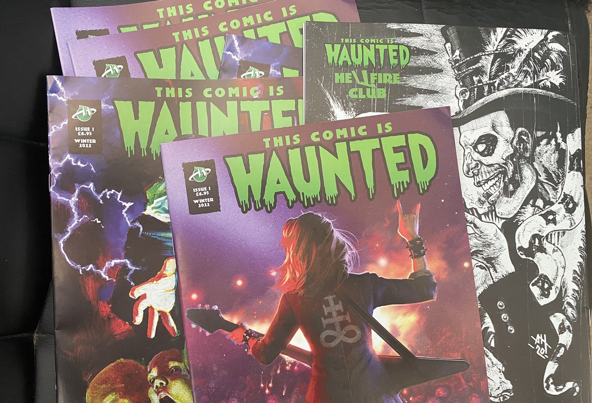 leemilmore's tweet photo. My comps have arrived of #thiscomicishaunted featuring #AlanHebden and my Drummer from hell. The book looks fantastic, we’ll done to all my comrades particularly @DavidHeeley73 for taking a chance on me. https://t.co/0emmjGhm4t