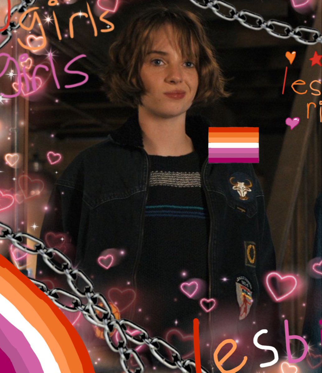 dailymayahawkee's tweet photo. happy international lesbians day to maya hawke’s canon lesbian characters https://t.co/0Q41pK5XsB