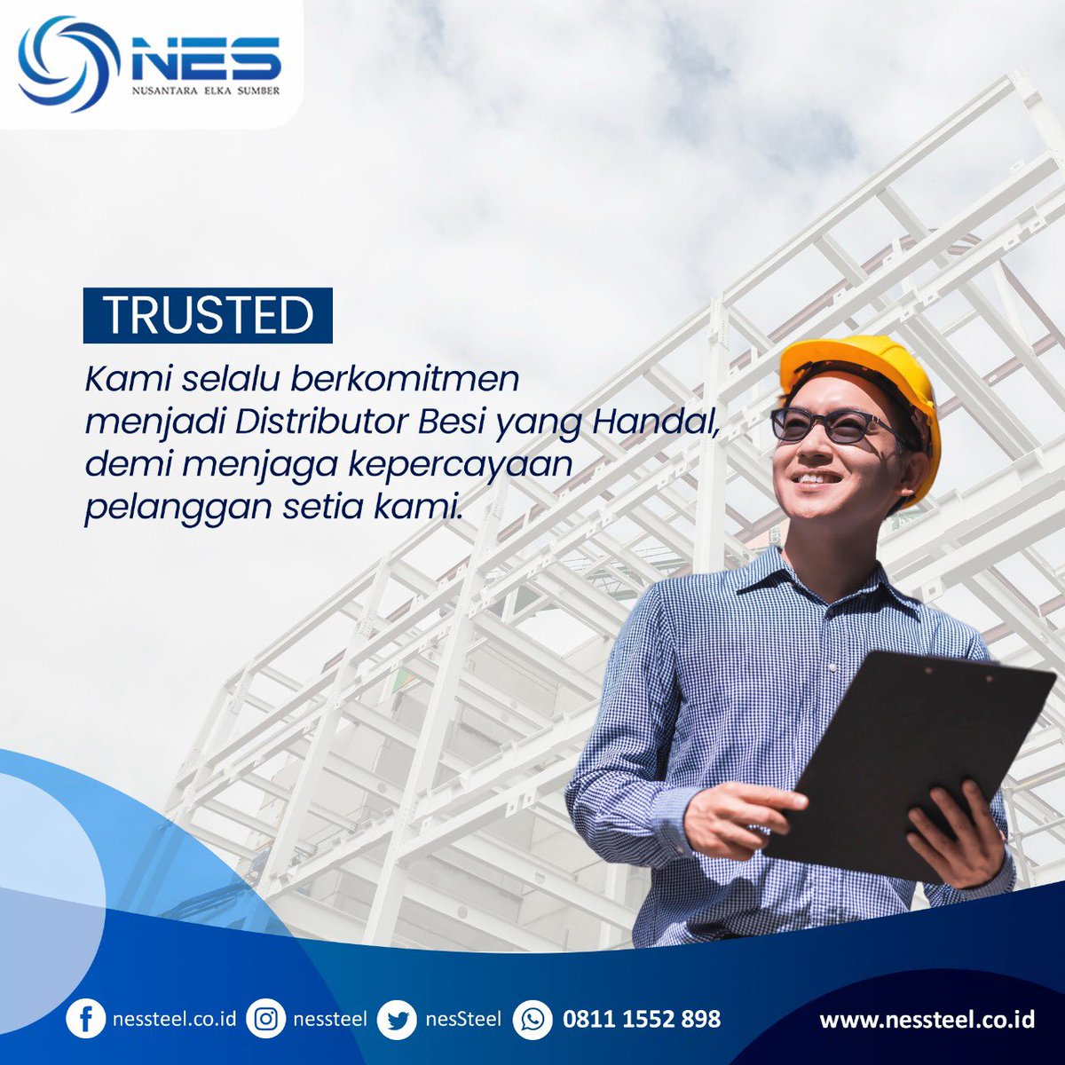 NesSteel's tweet photo. Nes Steel selalu berkomitmen menjadi distributor besi yang handal demi menjaga kepercayaan pelanggan setia kami.

Berminat untuk membeli produk kami?
Silahkan langsung menghubungi nomor: 0812 1157 5588 (Whatsapp Available) https://t.co/OmYRVX6irb