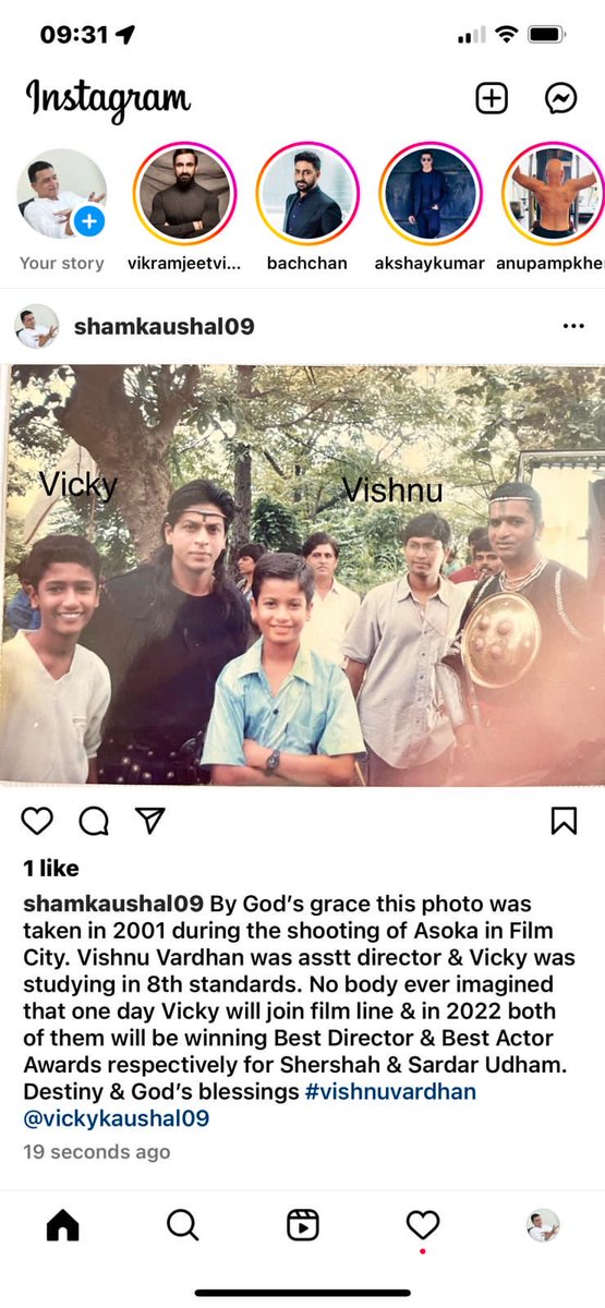 Oh my god ⁦@shamkaushal09⁩ just can’t get over this pic. Thank for sharing.This pic just took me back in time. What a journey to remember and can’t believe this how u looked. Hahahahaha