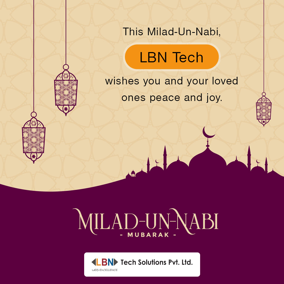 LbnTech's tweet image. This Milad-Un-Nabi, LBN Tech wishes you and your loved ones peace and joy. May the Divine take away all your troubles and fulfil your dreams. Milad-un-Nabi Mubarak! 

#LBNTech #ProphetMuhammad #ProphetDay #Peace #MiladUnNabi