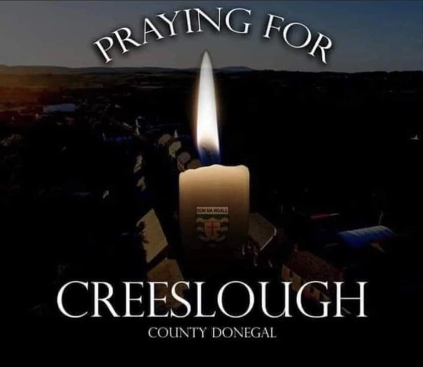 Our thoughts and prayers are with the people of Creeslough. Co. Donegal. We pray for those who have lost their lives. We pray for their families & their community at this difficult time. @ArchbishopEamon @MichaelRouter #Cresslough #praytogether #prayers