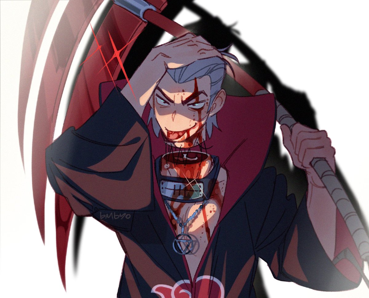 bombyoon's tweet photo. #naruto #hidan 

tw: blood https://t.co/NS6uz6TR7z