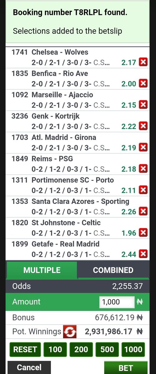 Daily_booom's tweet photo. BET9JA LOVERS
1K to win 2.8million Mcs
Pick your best 5,6&amp;7
Booking code:T8RLPL
8/8 draw:T8WVZ8
3/3 draw:T8YR8K
Make sure you play all the draw Acca draw at least one half price 17odds. https://t.co/Vl2I0lRYzL