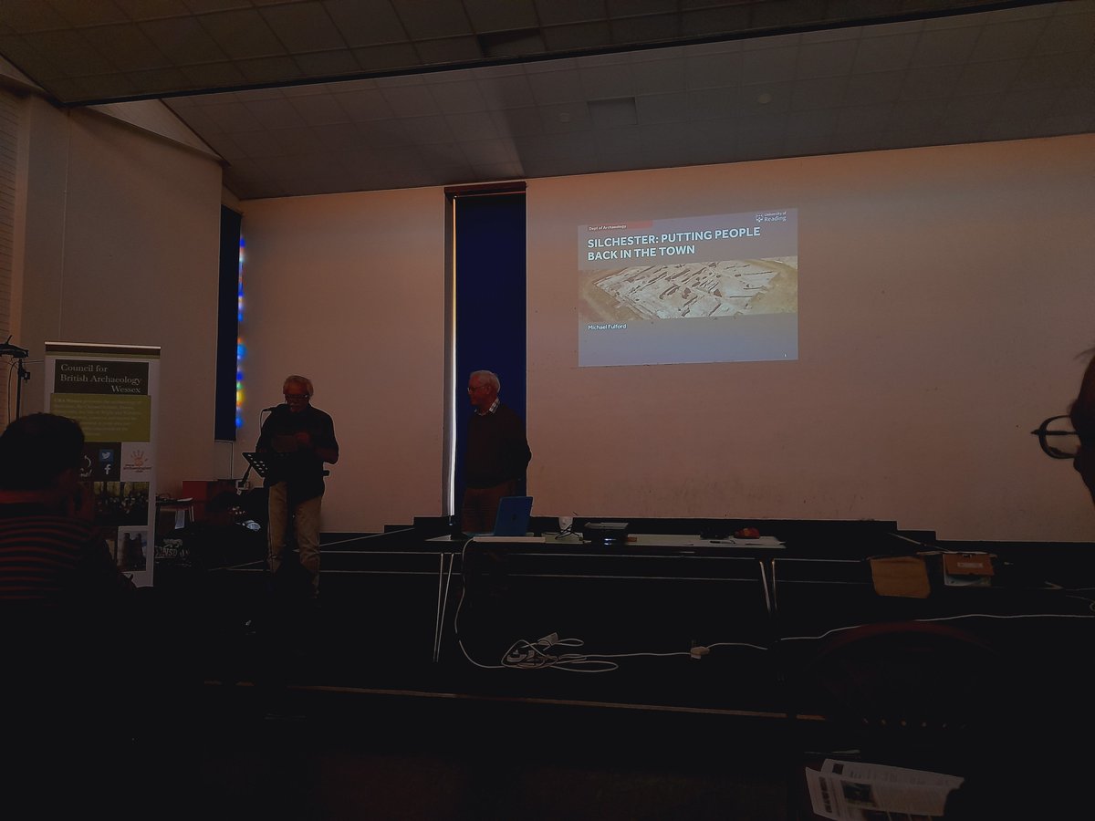<a href="/Archaemedia/">Julian Richards</a> <a href="/CBAWessex/">Archaeology Wessex</a> Next up, Professor Mike Fulford from  Reading University talking about the extensive Roman settlement at Silchester.