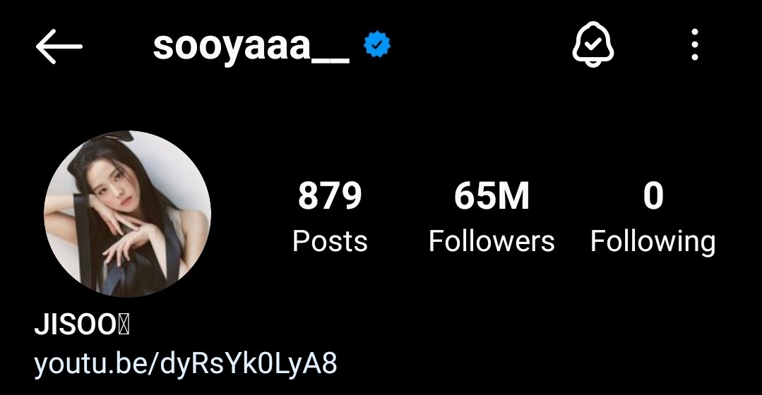snowforsnowdrop's tweet photo. #JISOO(@.sooyaaa__) has now surpassed  65 MILLION followers on Instagram. 

#JISOO65MPARTY 🥳🎊 #지수   
#BLACKPINK @BLACKPINK https://t.co/ifxdyt4HpD