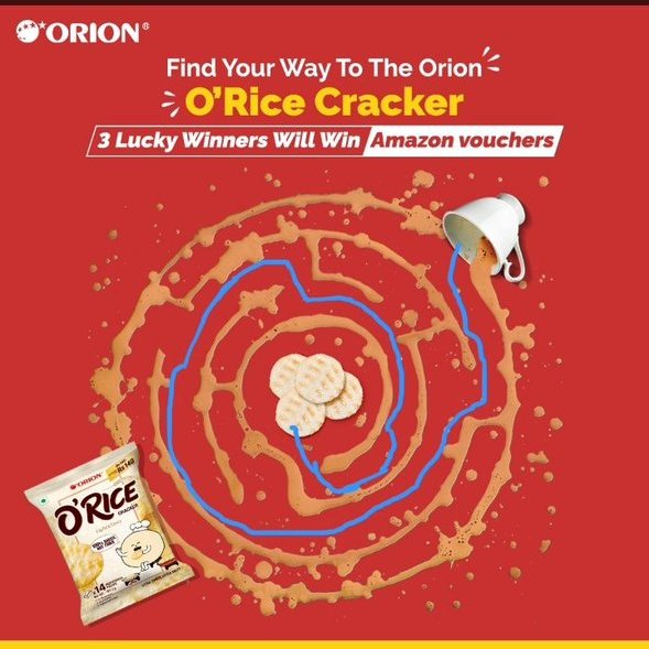 BansiPatidar11's tweet photo. @InOrionChocoPie Done 👍

#Orion #OrionORice #ORice #ContestAlert #MazeChallenge 
@InOrionChocoPie 
Tags
@LaxmiPatell 
@Chhbi777 
@HimaniP123 https://t.co/tVEXNTyUbn
