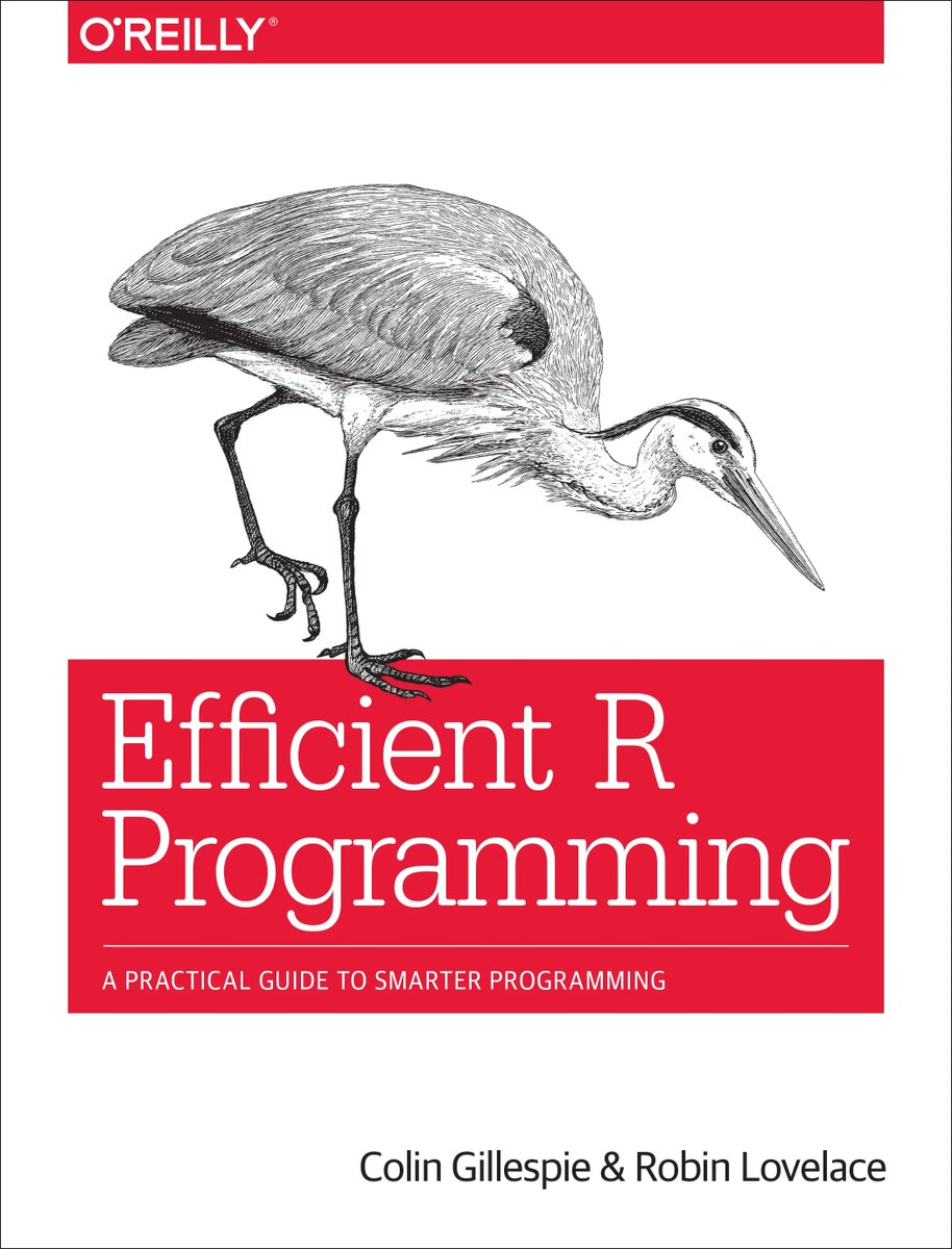 Efficient R programming refers to increasing the efficiency of tasks with R. This encompasses both computational efficiency and programmer productivity. Check out this awesome #bookdown to learn more - it's free! bookdown.org/csgillespie/ef…

#rstats #rmarkdown #quartopub #rstudio