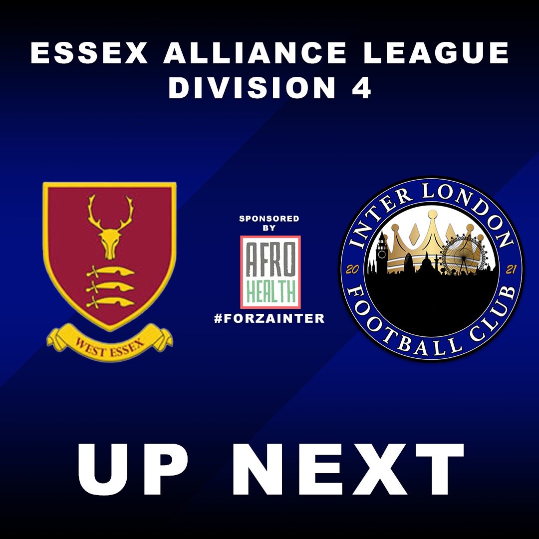 🚨 UP NEXT: We take on top of the league <a href="/westessexfc/">West Essex FC</a> u23s away! <a href="/EssexAllianceFL/">Essex Alliance FL</a>

🗓️ Saturday 8th October 2022, 2pm
🏟️ Low Hall Sports Ground, Lower South Access Road, Walthamstow, E17 8AX

🏆 Another tough challenge ahead, but let’s hope we can get a good result… #ForzaInter!