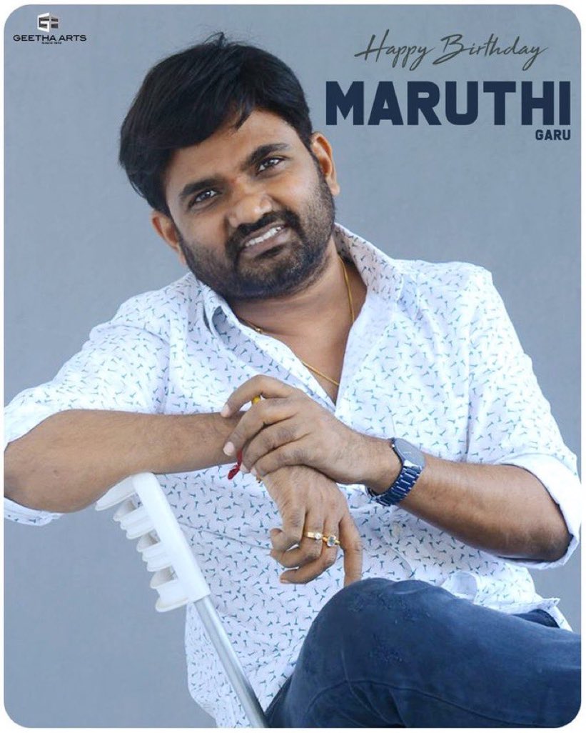 HappyBirthday @DirectorMaruthi garu 😍💐🎁 luv you sir #HBDMaruthi #HappyBirthdayMaruthi