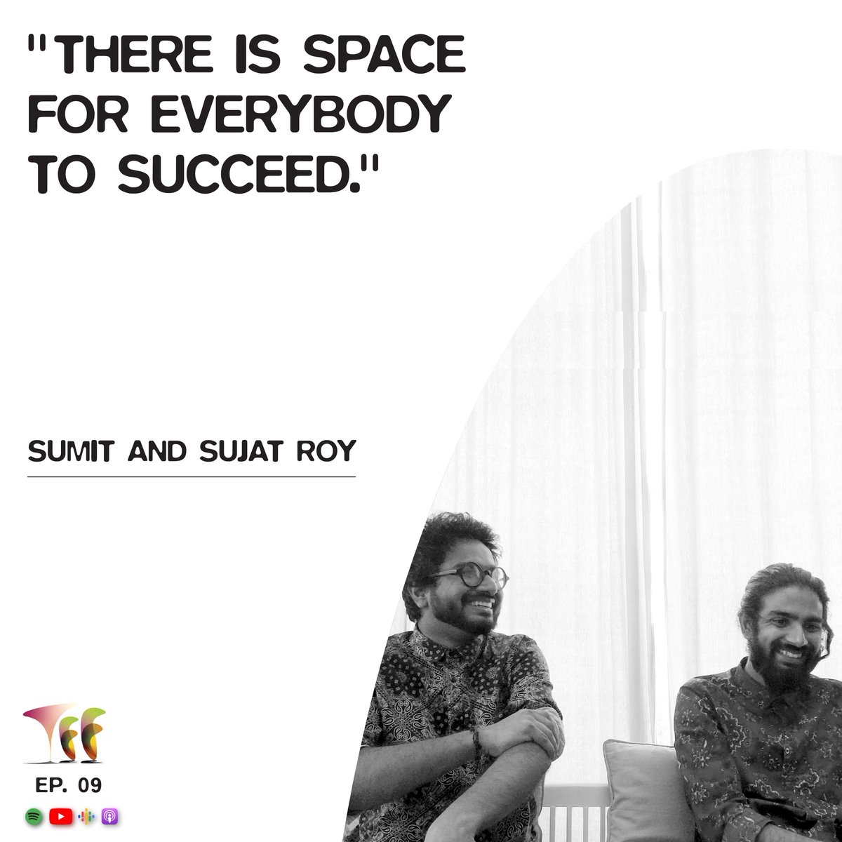 tinyfarmfriends's tweet photo. Ep.09 // Not Making Sense with the Roys: In conversation with @sumitroystudio
and @sujatroy

Tiny Farm Friends Podcast
Watch it on Youtube
https://t.co/8q1kxlztnu

Listen/Subscribe on Spotify, Apple, Google podcast, and other streaming platforms.

#popculture #podcast #freespeech https://t.co/TfG1o9iB2v