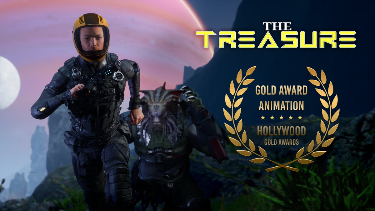 🏆I'm happy and proud to share the news! My new film "The Treasure" was awarded Gold Award in Animation category by  Hollywood Gold Awards via FilmFreeway.com! ❤️❤️❤️
#Hollywood  #hollywoodgoldawards #filmmaking #filmfestival #scifi
