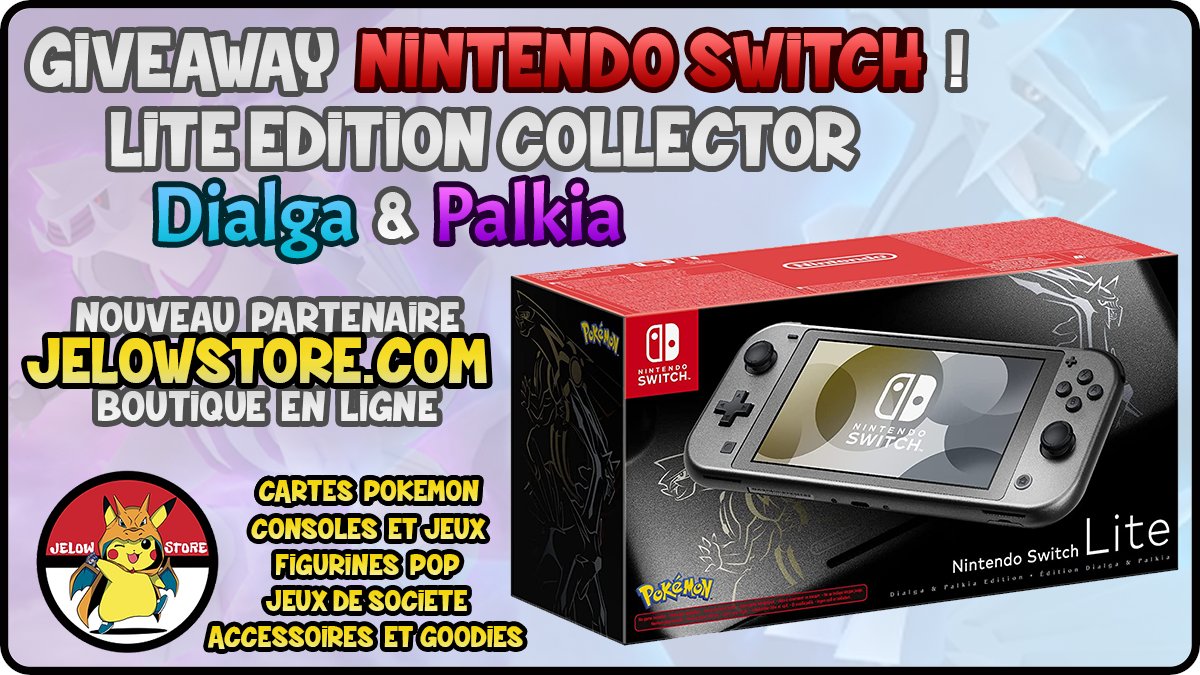 🎁 GIVEAWAY 🎁 Pour fêter notre nouveau partenariat avec Jelowstore ils vous offrent une Nintendo Switch Collector ! 💖 TAS le 30/10 #Giveaway
Boutique : jelowstore.com

Pour participer :
*Follow @JELOWSTORE1
*Follow <a href="/GalinoTV/">Galino</a>
*Like + RT
*Tag quelqu'un qui aime Pokémon