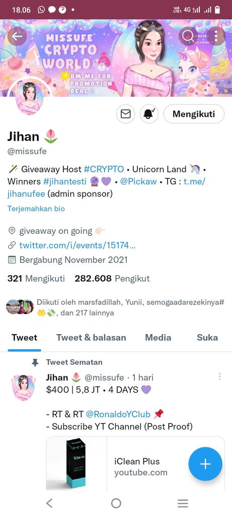 Syifawinner15's tweet photo. @missufe Done https://t.co/6YoylmBMHG
