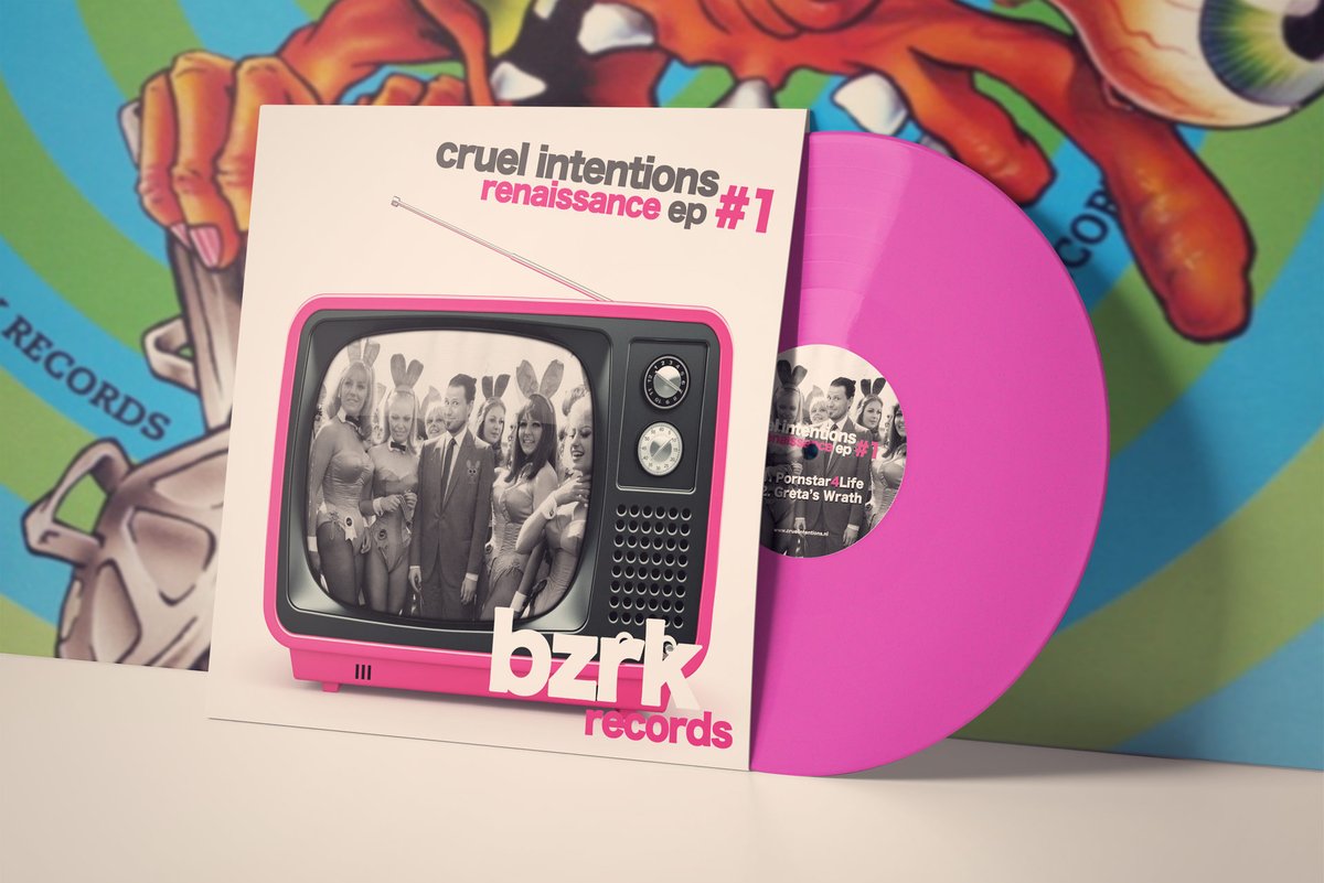 Renaissance EP #1 [BZRKSP004] is now finally available on awesome pink Vinyl. Get your copy here: tinyurl.com/msy623hm | #hardcore #h4l #earlyrave #vinyl #bzrkrecords