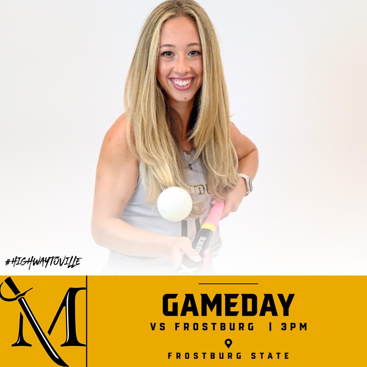 We are on the road today at Frostburg State! *Game Time 5pm #HighwayToVille #MUFH