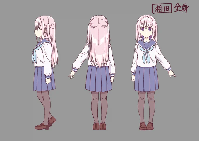 公開許可をいただいたので…最初に送って下さったアニメCMのキャラ設定画など。(この時点で感激でした) 