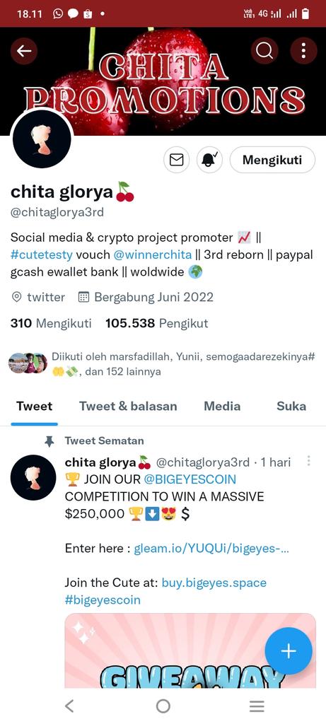 Syifawinner15's tweet photo. @chitaglorya3rd @LeeBarnes2000 @Dellasings Bismillah https://t.co/yntNWKoPGk