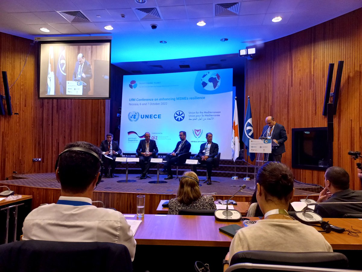 Very honored to represent <a href="/_UEMF/">UEMF</a> and <a href="/RI_EMAS_/">RIEMAS</a> in the <a href="/UfMSecretariat/">Union for the Mediterranean</a> conference on enhancing MSMEs resilience in face of future schocks,  in Nicosia - Cyprus