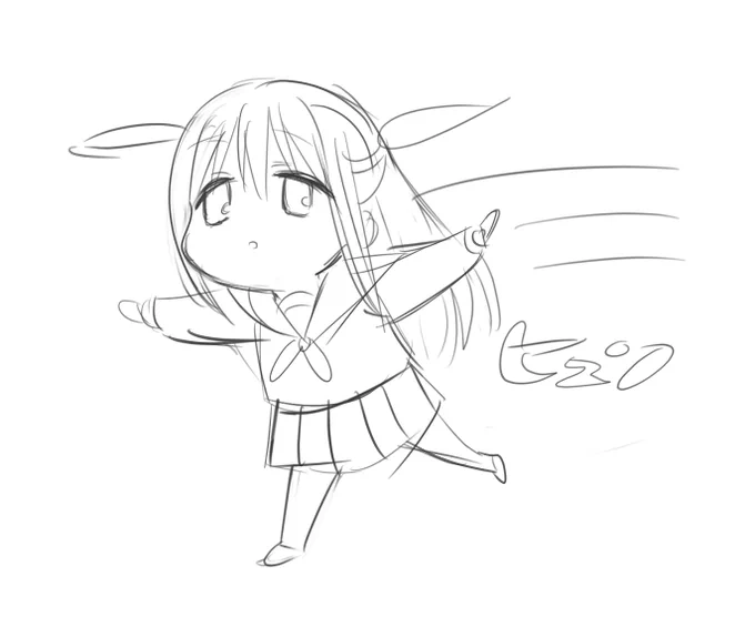 公開許可をいただいたので…最初に送って下さったアニメCMのキャラ設定画など。(この時点で感激でした) 