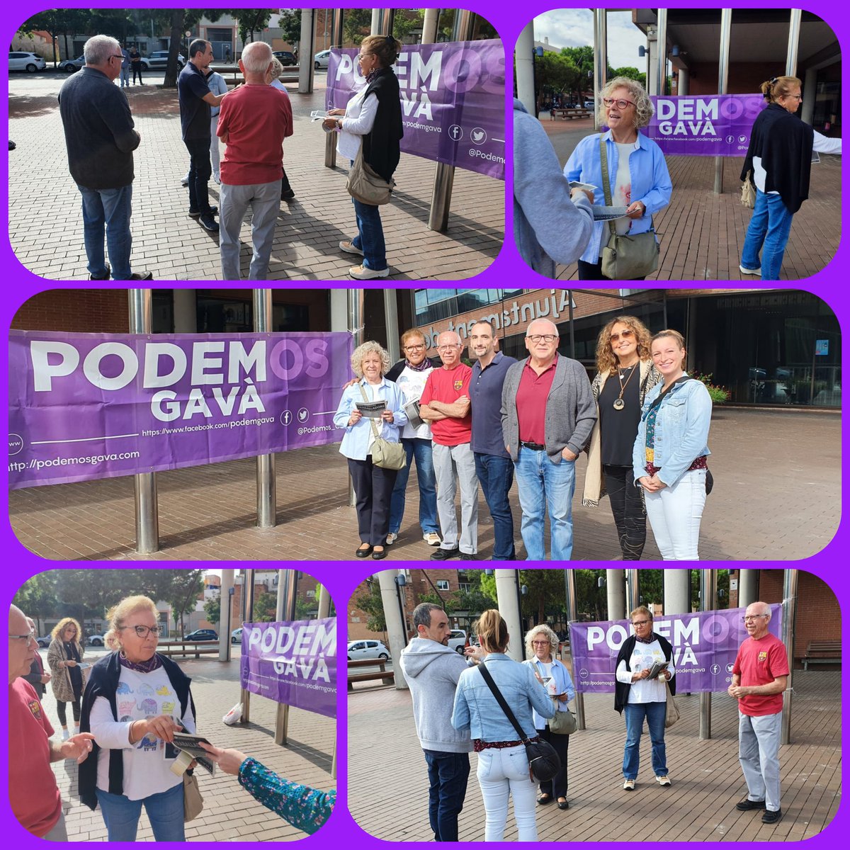 Podemos_Gava's tweet photo. Avui hem sortit al carrer per a explicar a les nostres veïnes i veïns les mesures que estem duent a terme des del Govern per a protegir a les persones.
Seguim #Conquistantdrets #ConquistandoDerechos amb treball i obstinació.
Som la força que transforma. Sí, que es pot. 💪💜 https://t.co/oR4A2bHugy