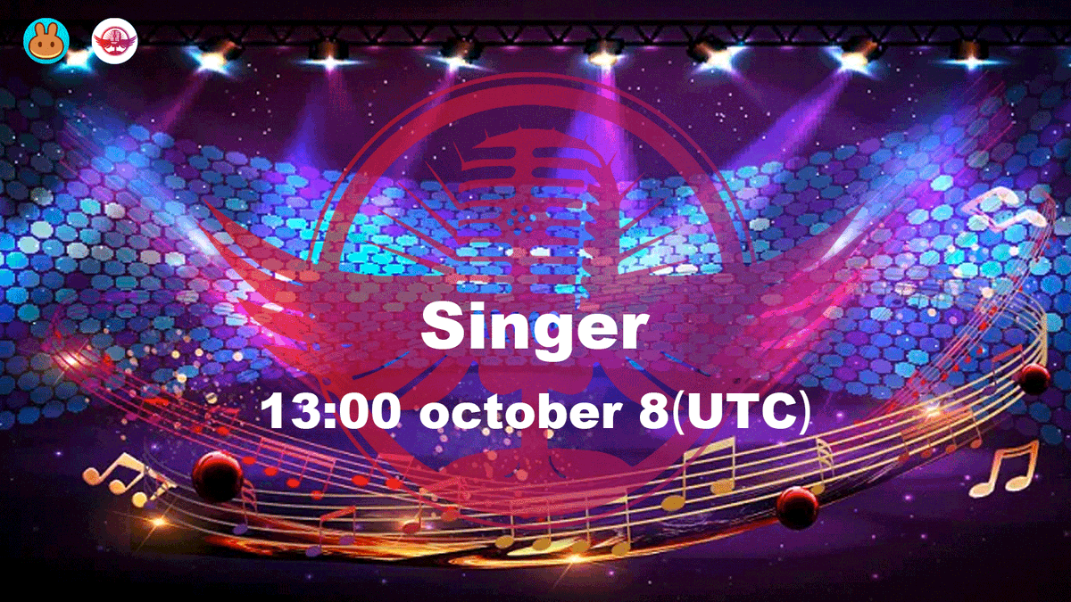 singerdao01's tweet photo. Singer ❤️ BSC
13:00 october 8(UTC)
To The moon!🚀🚀🚀🌛🌛🌛
@cz_binance @PancakeSwap @binance @BNBCHAIN https://t.co/2to7fJr57I