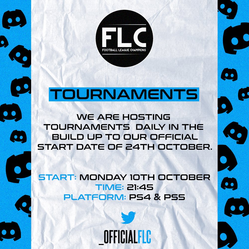 Our tournaments are hosted daily for both PS4 &amp; PS5 teams. Join the discord below, you'll see the tournaments section when you've selected your platform roles!

discord.gg/6uzZPkAM