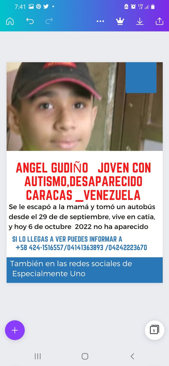 YoyitoFitness's tweet photo. Buen día, aún no hay información sobre #angelGudiño , imprime esta foto y pegala en la puerta de tu casa, local, estaciones del metro. #URGENTE https://t.co/D5v1I3D9pT