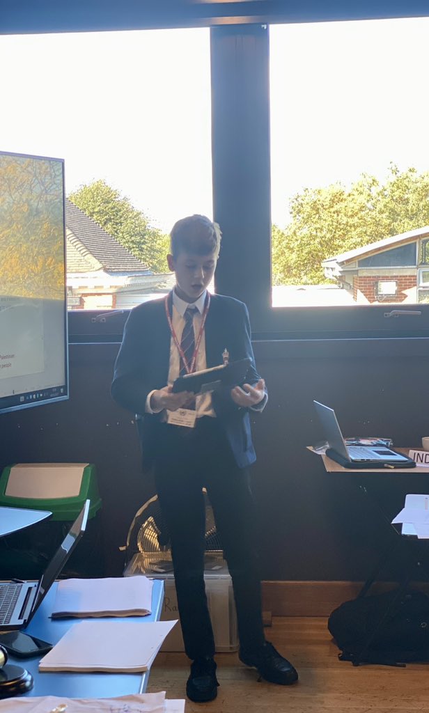 rgsgmun's tweet photo. Thomas, Mario, and Oscar all speaking at their very first external MUN Conference. Such a brilliant thing to be doing! #MUNisFUN https://t.co/GC8aZTVjFW