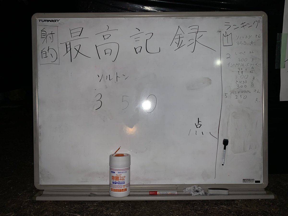 MusenKit's tweet image. #kitfes62_i 
射的1日目の結果です！
本日1位はソルトんさん350点でした！
ランキングは明日、白紙に戻ります！
明日も白熱して行きましょう🔥