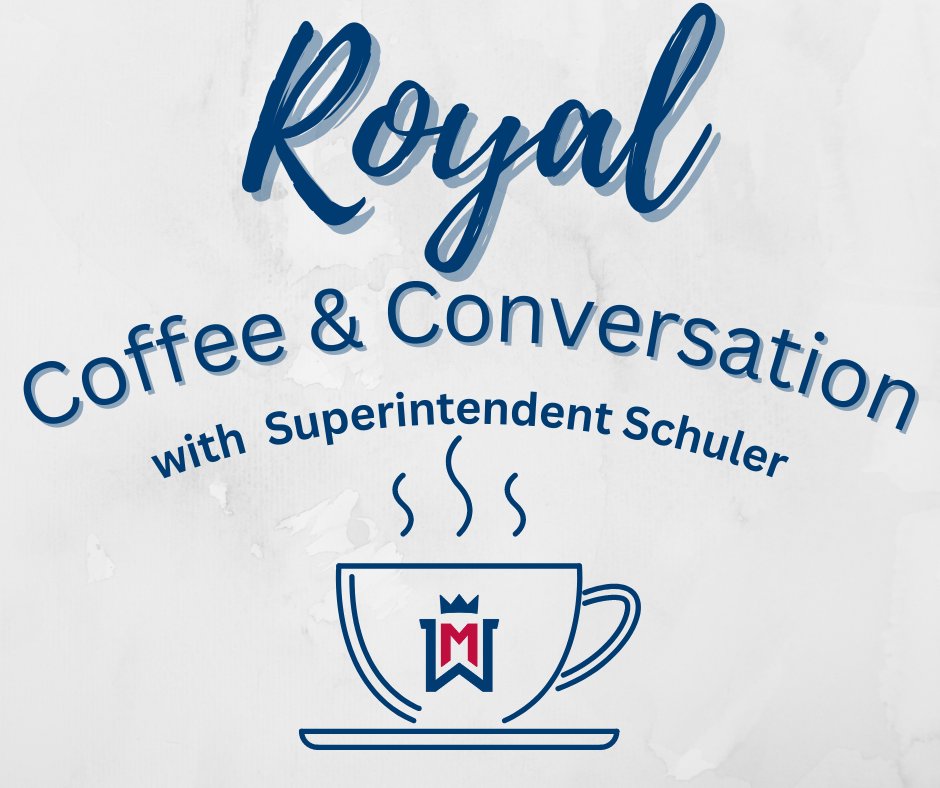 WMPublicSchools's tweet photo. Ever had questions you wish you could ask Superintendent Schuler? 
Would you like to get to know our WM Superintendent?  

Join him for Coffee &amp; Conversation!

Mr. Schuler will be available from 7:30 - 8:30 AM on Mon., Oct. 17th @ Mario's in Watertown - more dates to follow! https://t.co/e0XeAZMILu