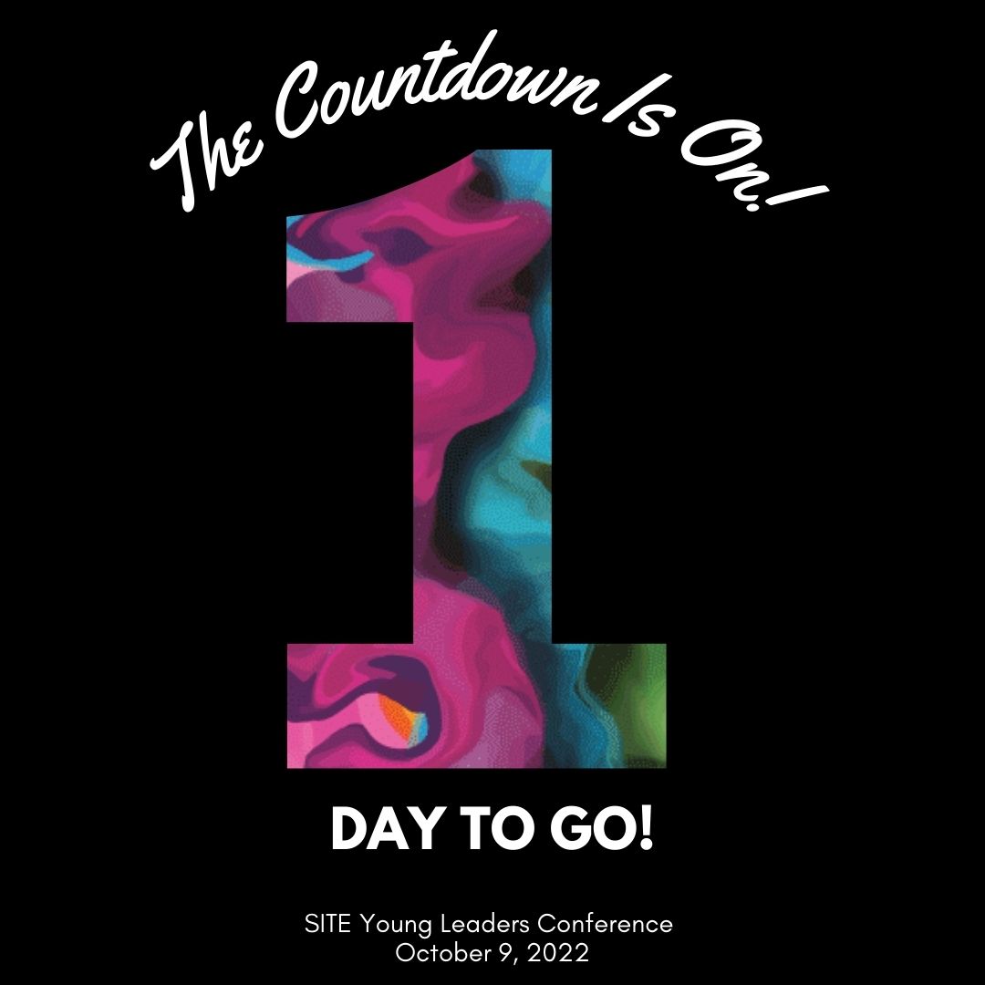 Just 1 day to go until the SITE Young Leaders Conference!
.
.
.
SITE Young Leaders Conference | Las Vegas | October 9, 2022
#siteyl #siteylc2022 #siteunite #roadtovegas <a href="/SITEGlobal/">SITE</a>