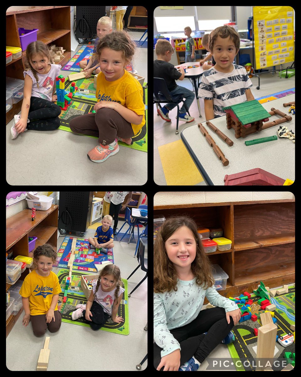 TduaimeTheresa's tweet photo. We love building with different materials. They were so proud! #playislearning #kindergarten #blockcenter @PrincipalKWayne https://t.co/35M9Bb4DMX