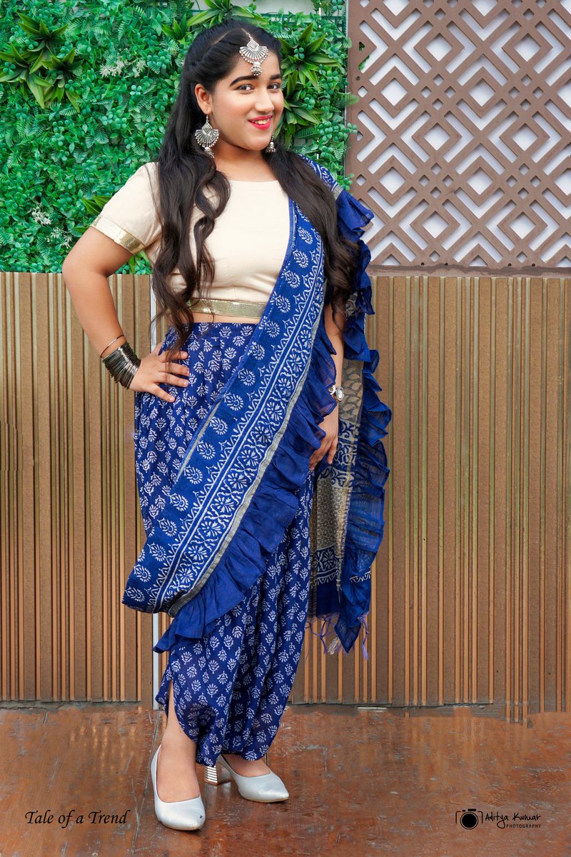 taleofatrend's tweet photo. Frilled #Saree 💙
#Darlings and #drapes
.
Concept- @GulatiMehak
.
#fashion #extravaganza #by #taleofatrend #aconceptbymehakgulati 
.
#75yearsofindependence #azaadikaamritmahotsav #love #traditonaltextilesofindia #jashnebahar #heritage #crafts  #traditionaltextiles #ramp #show https://t.co/wS5iHVBMGj