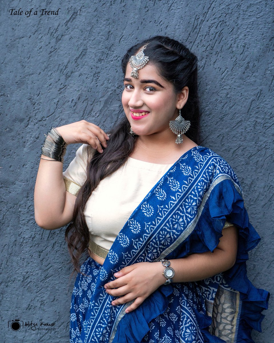 taleofatrend's tweet photo. Frilled #Saree 💙
#Darlings and #drapes
.
Concept- @GulatiMehak
.
#fashion #extravaganza #by #taleofatrend #aconceptbymehakgulati 
.
#75yearsofindependence #azaadikaamritmahotsav #love #traditonaltextilesofindia #jashnebahar #heritage #crafts  #traditionaltextiles #ramp #show https://t.co/wS5iHVBMGj