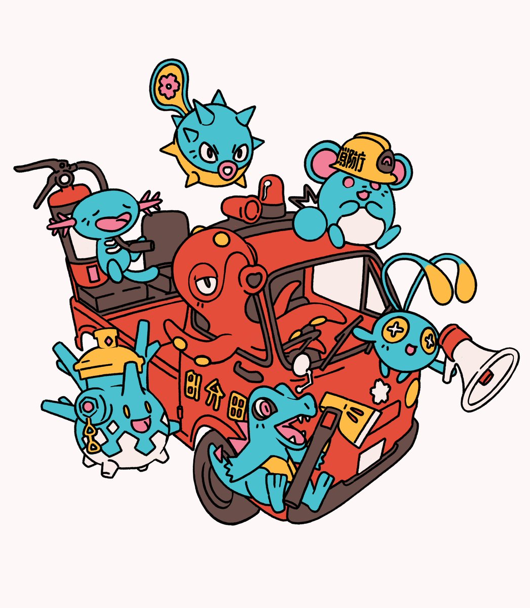 RT @SablingArt: Johto's own fire fighting squad https://t.co/ZT1Wb6Hzxc