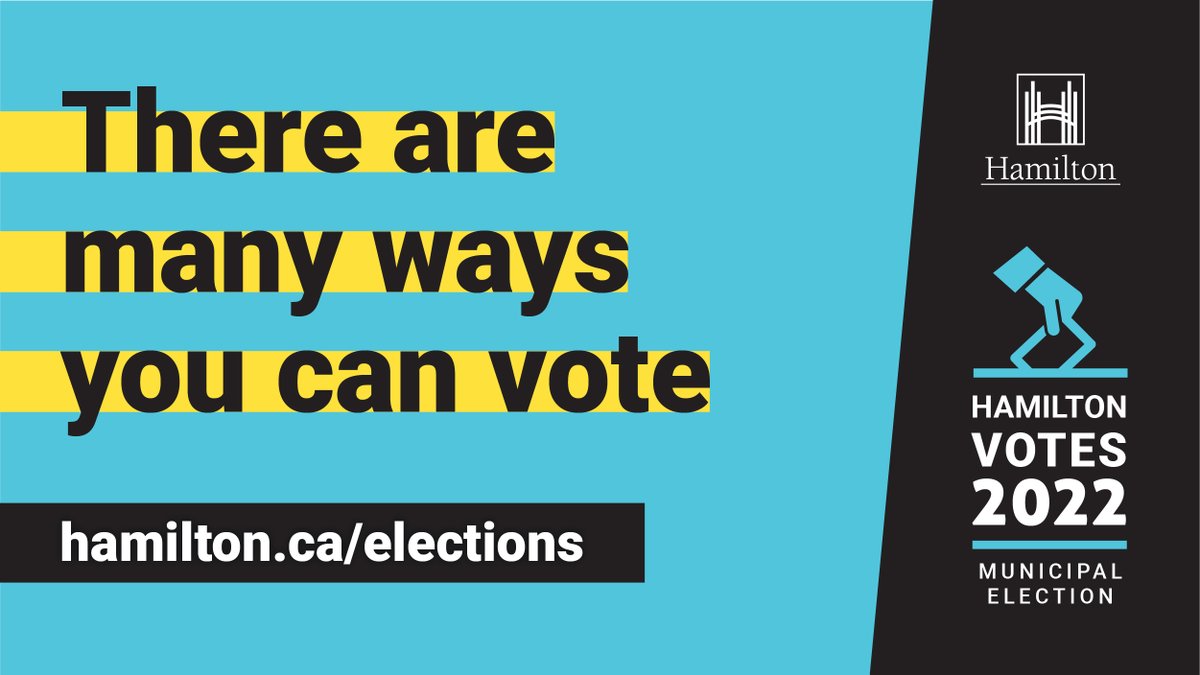 cityofhamilton's tweet image. Advance polls are open today from 10am - 5pm. Haven’t received your voter card yet? Not sure if you are on the voters list? Anyone eligible to vote, can vote - you do not need a voter card. For details on where you can vote and eligibility: hamilton.ca/elections