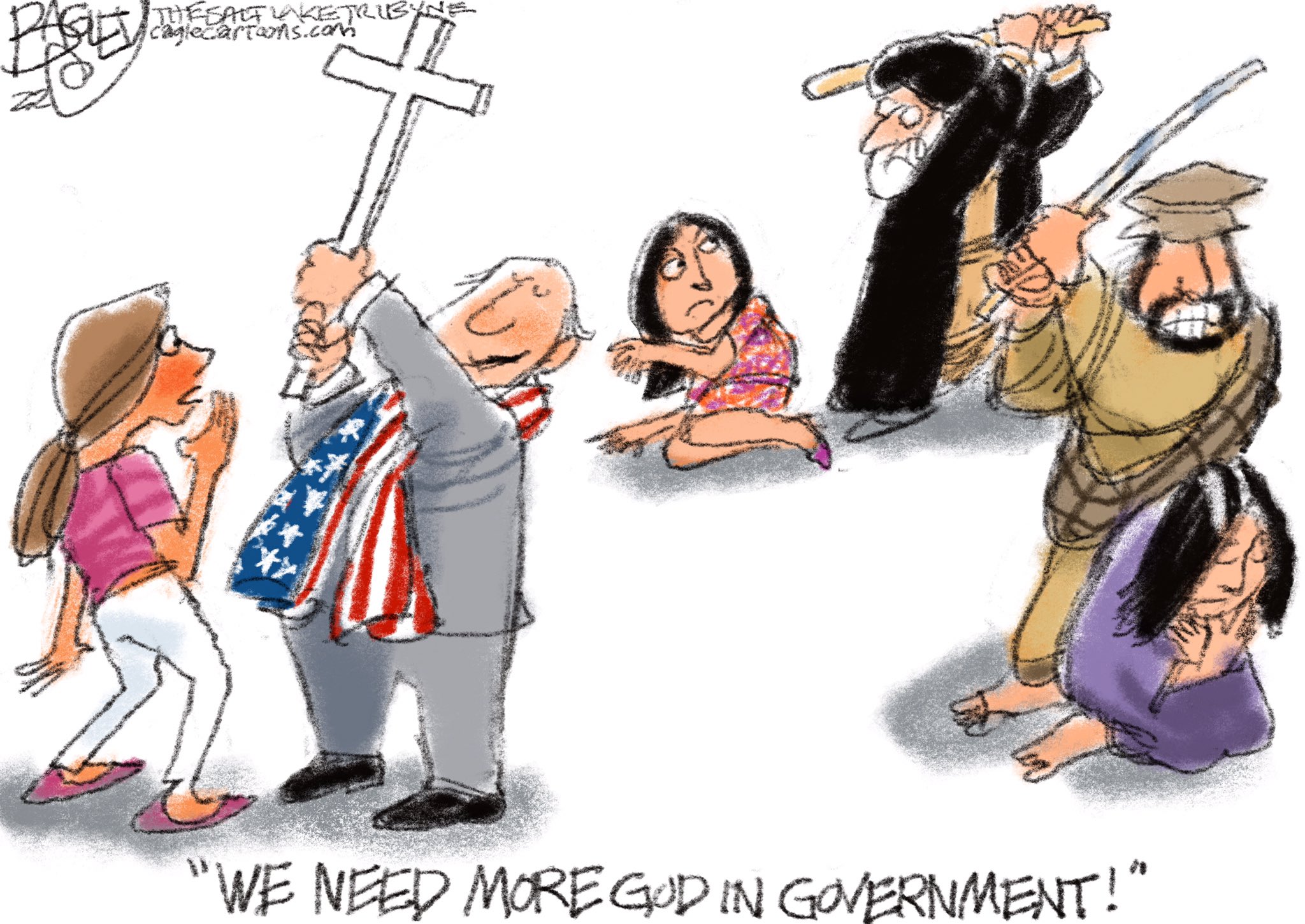 Pat Bagley on Twitter "Religious zealots are religious zealots, same