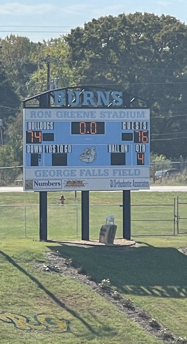 So I’m doing the announcing for the little league games up Burns. 
Mighty Mite game went to 7 Overtimes. 
Upper CLeveland 76
Union Terriers 74
<a href="/burns_football/">Burns Football Recruiting</a> <a href="/burnsbulldogs/">Burns High School Football</a> <a href="/DevineDomino/">David Devine</a>