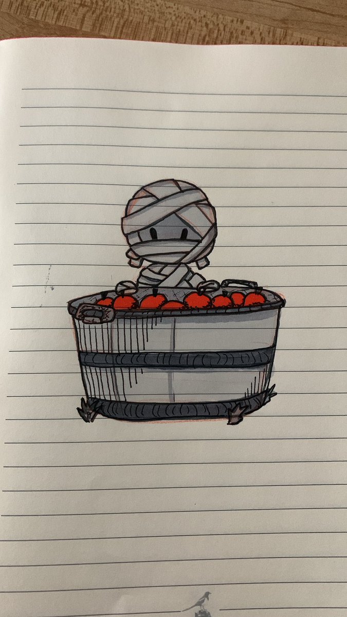 alexewarren's tweet photo. I had a lot of fun with todays prompt: “Apples.”

#scbwiArtober #scbwi #illustrators https://t.co/c4ynHvNsTj